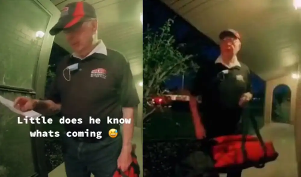 Desliza para ver más detalles sobre este conmovedor gesto hacia un noble repartidor de pizza. Foto: captura de YouTube