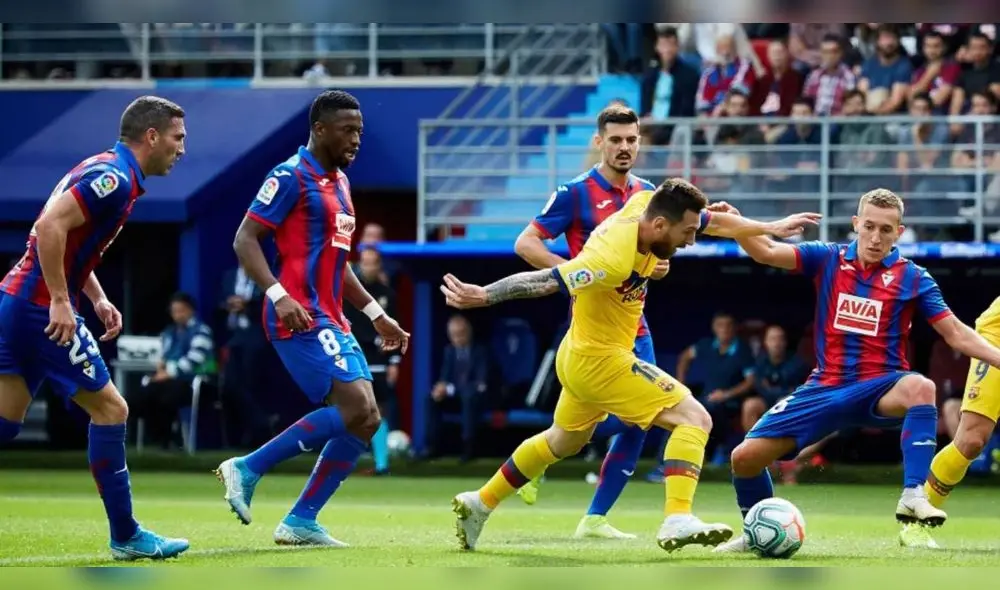 Barcelona vs Eibar juegan a partir de la 1:15 p. m. (hora peruana). Foto: EFE Barcelona vs Eibar juegan a partir de la 1:15 p. m. (hora peruana). Foto: EFE