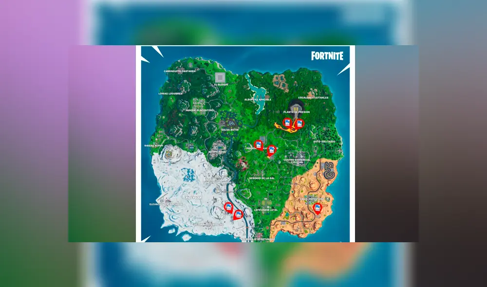 Registra todos los cofres dentro de los contenedores con ventanas por el desafío de prestigio en Fortnite Temporada 10. Mira el mapa con la ubicación de cada uno. Registra todos los cofres dentro de los contenedores con ventanas por el desafío de prestigio en Fortnite Temporada 10. Mira el mapa con la ubicación de cada uno.