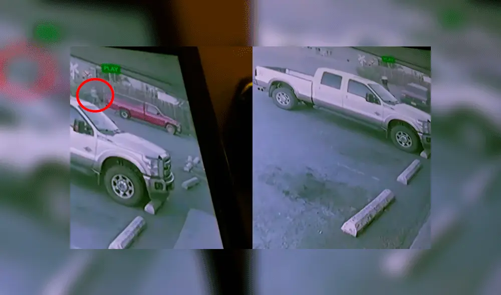 Todo quedó registrado por las cámaras de vigilancia del estacionamiento. Foto: Captura