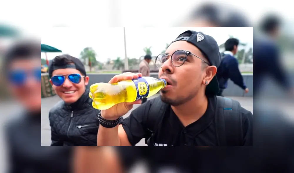 El youtuber mexicano 'Guatsi', se animó a probar la comida que venden en las calles del Centro de Lima. Foto: captura El youtuber mexicano 'Guatsi', se animó a probar la comida que venden en las calles del Centro de Lima. Foto: captura