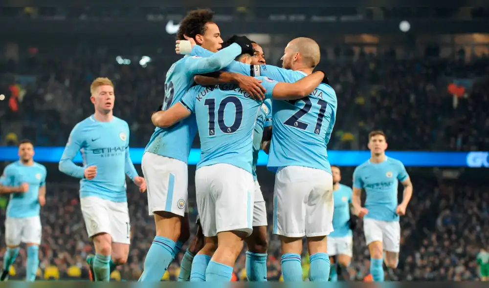 En YouTube, la jugada "maradoniana" de Sané antes del gol de Aguero [VIDEO]