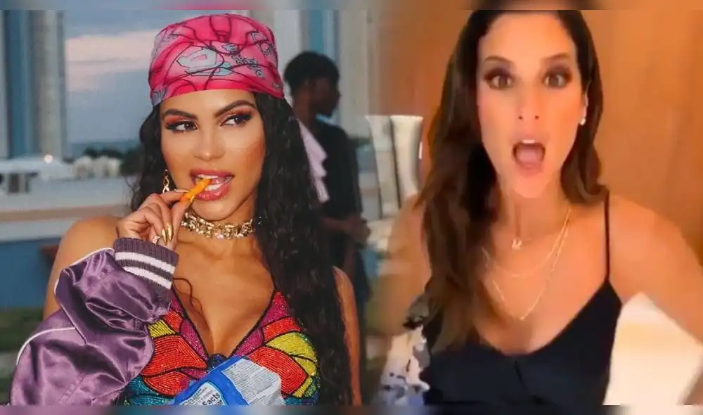 La reguetonera resaltó los pasos de baile de la peruana e invitó a sus seguidores a seguir su ejemplo. (Foto: Composición)