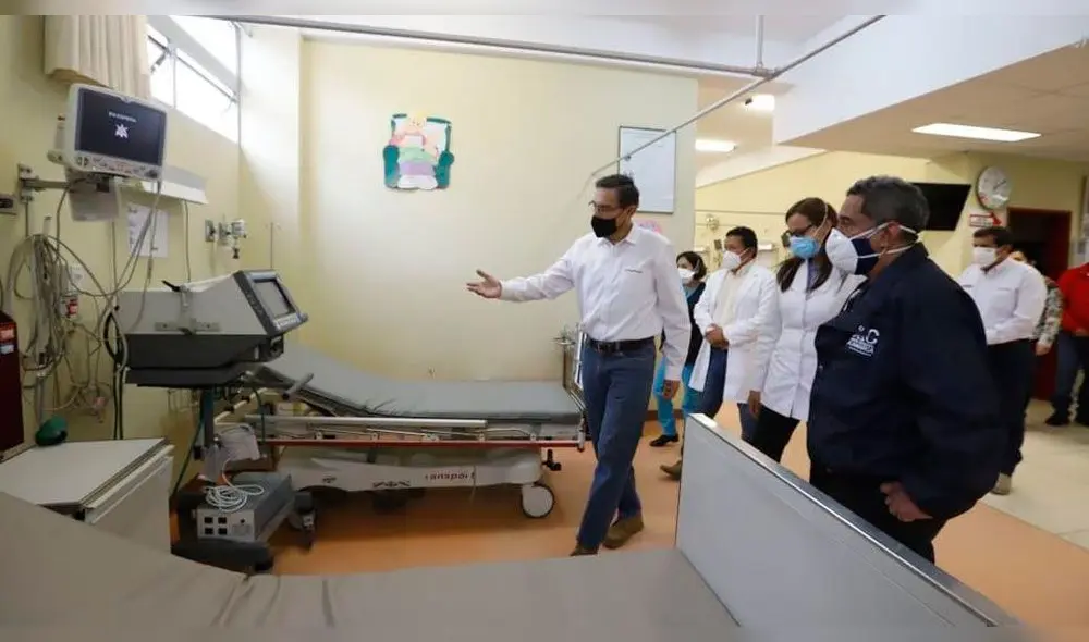 Presidente Vizcarra visitó instalaciones de Hospital Regional de Cajamarca.