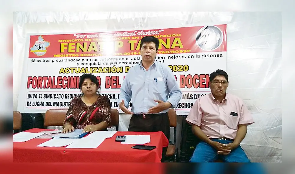 Dirigente Pedro Castillo. Dirigente Pedro Castillo.