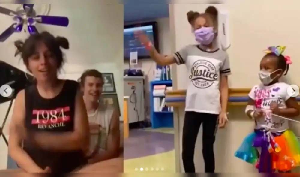 La pareja se las ingenia para tener contacto con sus fanáticos más pequeños. (Foto: Captura)