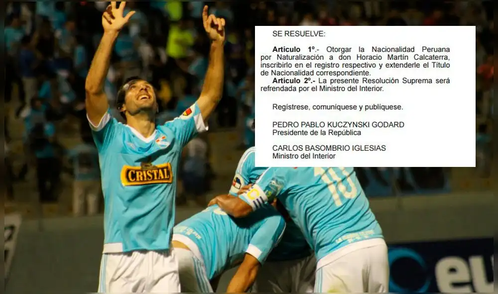 Sporting Cristal: Calcaterra ya es peruano y no descarta jugar por la Bicolor