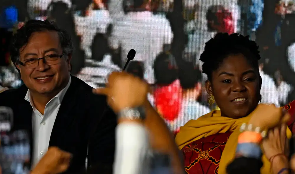 “Les informamos que la recepción de los resultados de la campaña de Gustavo Petro y Francia Márquez para la segunda vuelta de las elecciones presidenciales se realizará en el Movistar Arena”, se lee en el comunicado que enviaron desde la campaña. Foto: AFP