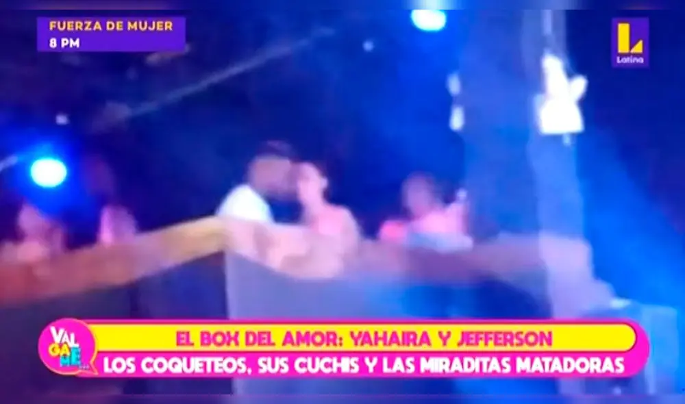 Yahaira Plasencia y Jefferson Farfán son captados en un box  Foto: captura