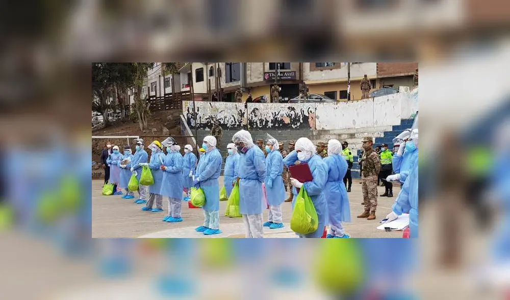 20 profesionales de la salud recorrerán la zona con la finalidad de realizar pruebas de descarte de coronavirus / Creditos: Deysi Portuguez - URPI-GLR