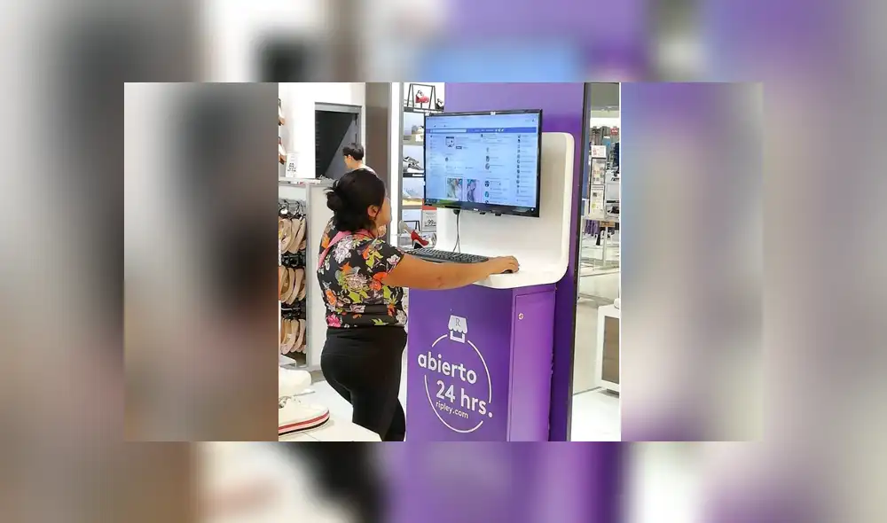 Facebook viral: joven capta a peruana revisando su FB en PC de conocida tienda de ropa [FOTOS]