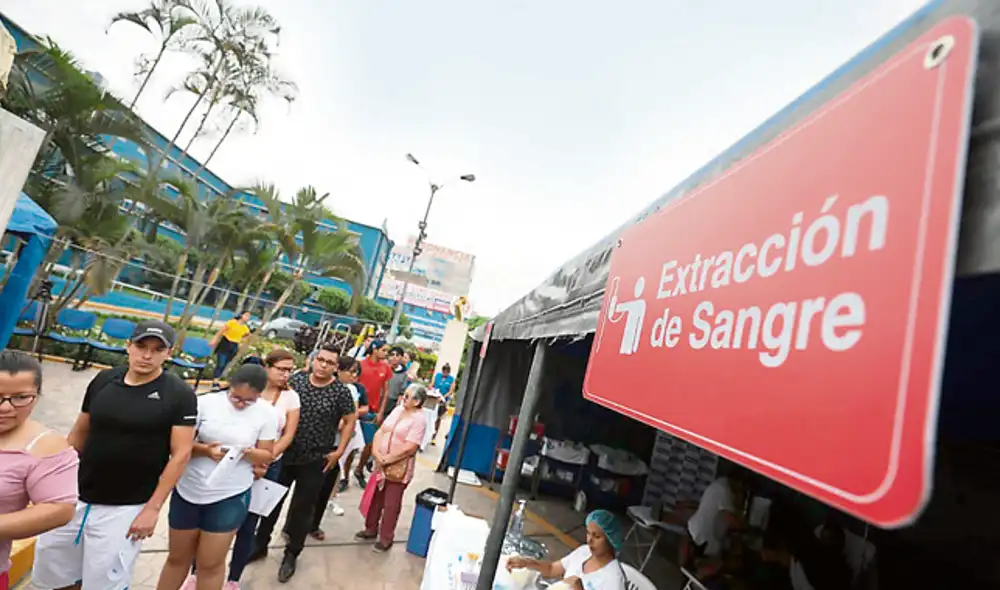 Solidarios. Siguen llegando los donantes de sangre. (Foto: Minsa) Solidarios. Siguen llegando los donantes de sangre. (Foto: Minsa)