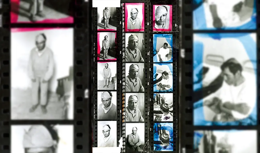 Negativos usados por Óscar Medrano. Negativos usados por Óscar Medrano.