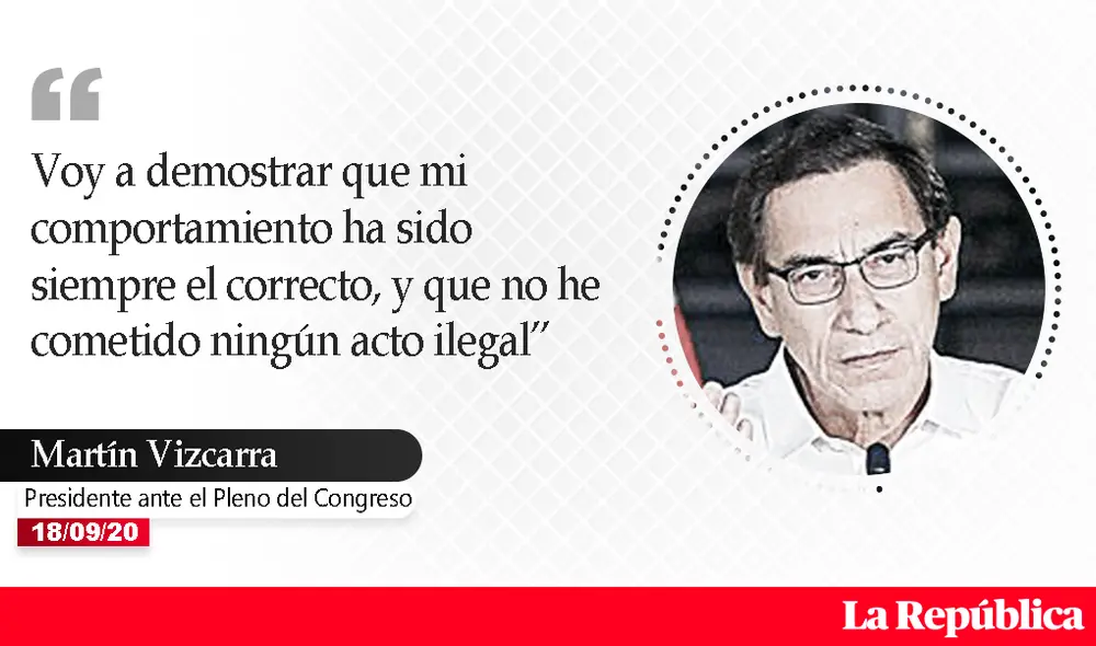 Frases de Martín Vizcarra ante el Congreso. Frases de Martín Vizcarra ante el Congreso.