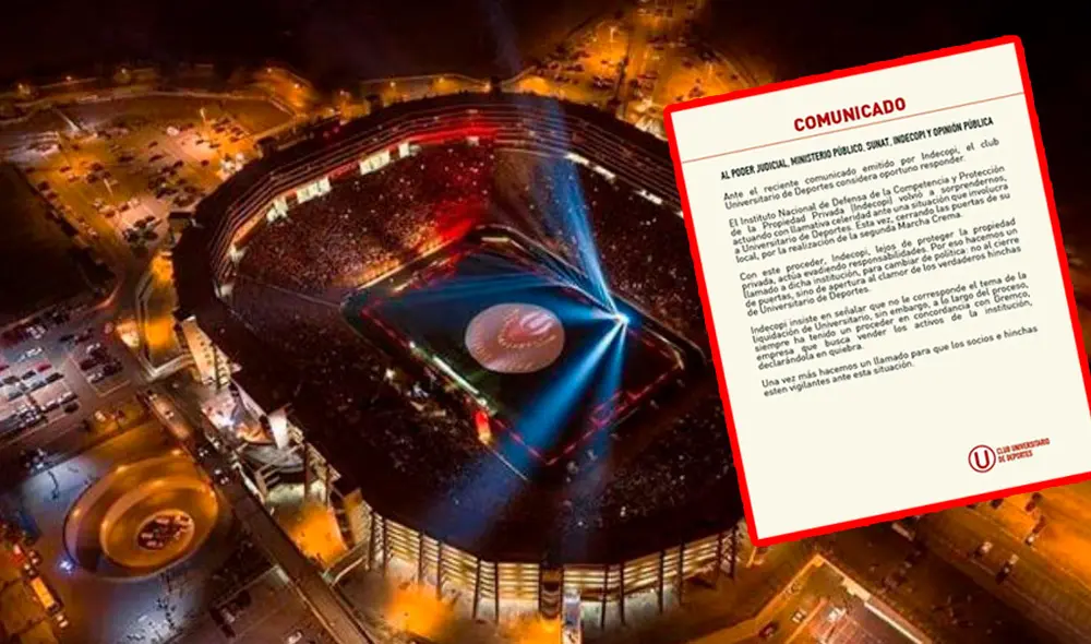Universitario emitió respuesta a Indecopi a través de su cuenta de Twitter.