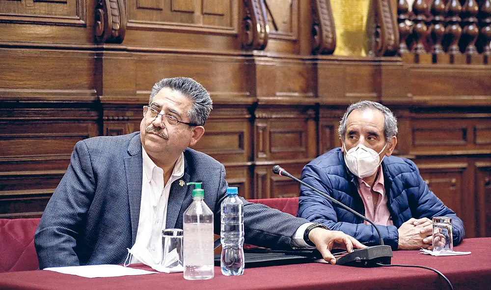 El dato. El golpista Manuel Merino y la autodenominada Coordinadora República han vuelto en busca de desestabilizar el Gobierno y mantener el poder. Foto: Antonio Melgarejo/La República