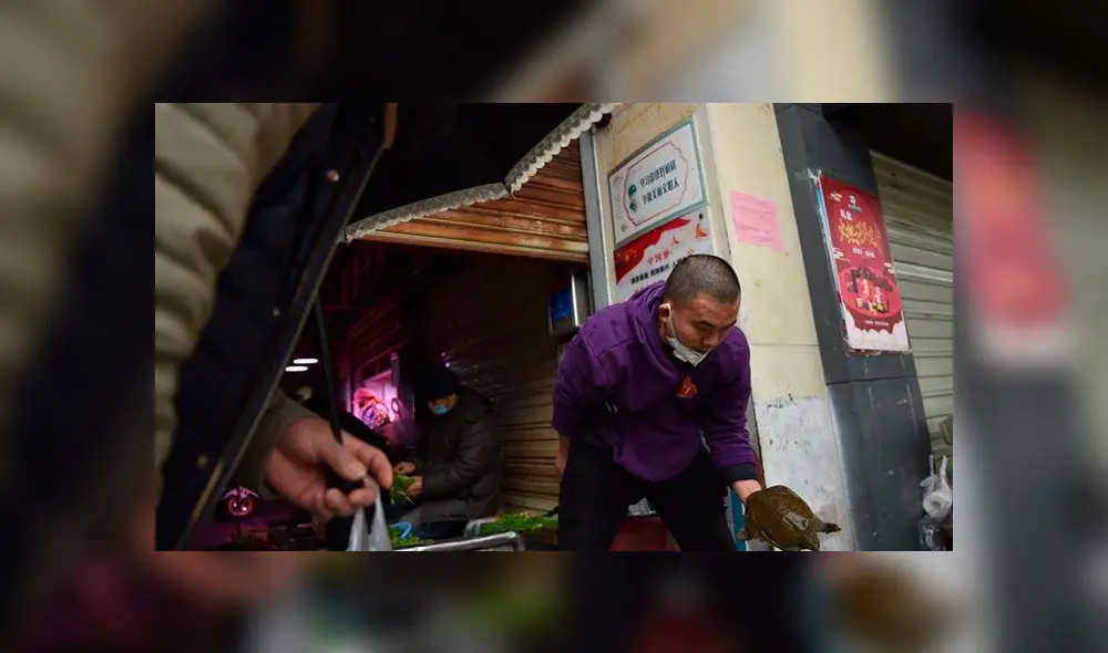 Las autoridades Chinas restringieron la venta de animales en este mercado tras el brote del coronavirus. Foto: Difusión Las autoridades Chinas restringieron la venta de animales en este mercado tras el brote del coronavirus. Foto: Difusión