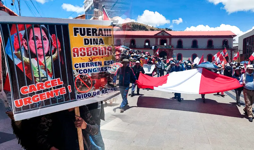 Continúan las marchas multitudinarias en la región de Puno. Foto: Liubomir Fernández/URPI-LR