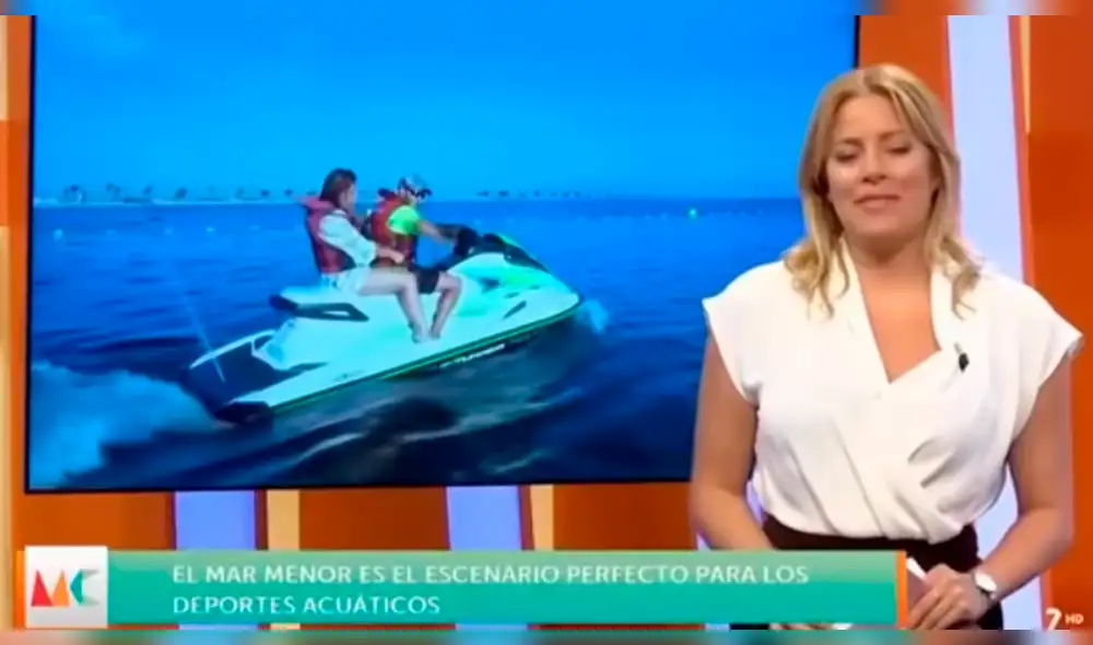 YouTube: reportera sube a moto acuática y pasa vergüenza en vivo [VIDEO] 
