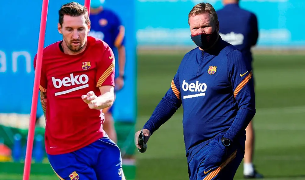 Lionel Messi se sumó a los entrenamientos grupales este último miércoles. Foto: EFE Lionel Messi se sumó a los entrenamientos grupales este último miércoles. Foto: EFE