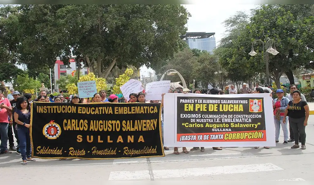Sullana: exigirán al Ejecutivo culminar colegio Salaverry