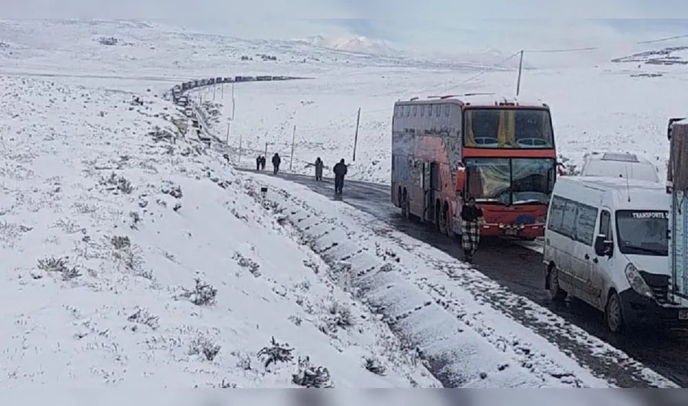Se prevé la presencia de nieve en zonas sobre los 4000 m.s.n.m. Foto: La República.