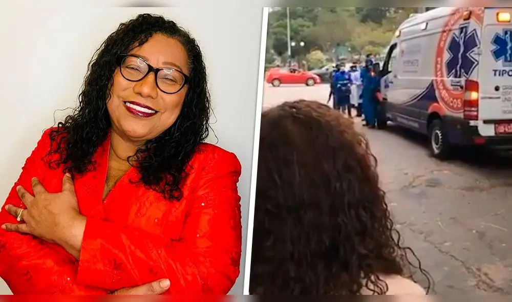 La cantante criolla fue agasajada por su familia y fans que llegaron al frontis de su vivienda. Foto: composición La República