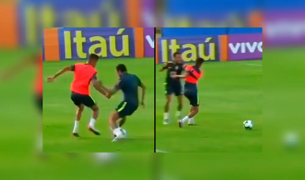 Neymar y su impase con un juvenil que le hizo una huacha en Brasil [VIDEO]