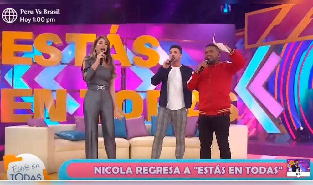 Al borde del llanto, Nicola Porcella vuelve a la conducción de “Estás en todas” 