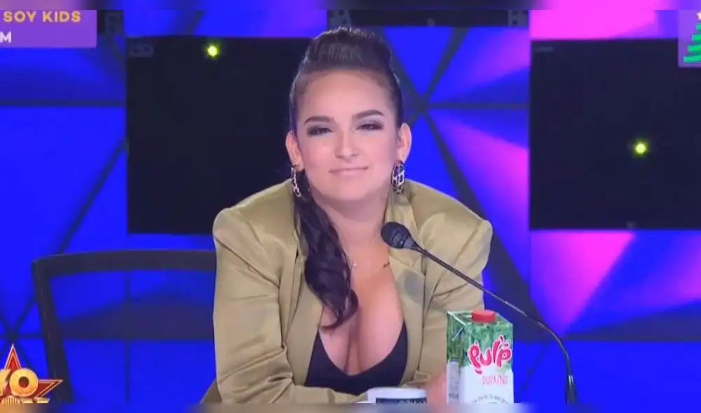 La cantante bailó a ritmo de "No te creas tan importante" durante interpretación del menor.