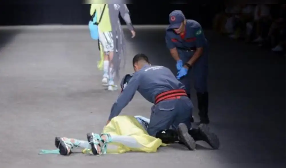 Terror en semana de la moda de Brasil: muere un modelo en plena pasarela [VIDEO]