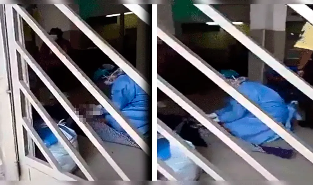 Mujer dio a luz en pasadizo del área de Emergencia de Hospital Las Mercedes. Mujer dio a luz en pasadizo del área de Emergencia de Hospital Las Mercedes.