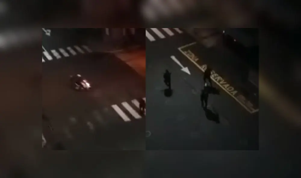 Policía persigue a ciudadanos que hacían cola. Créditos: Captura Facebook. Policía persigue a ciudadanos que hacían cola. Créditos: Captura Facebook.