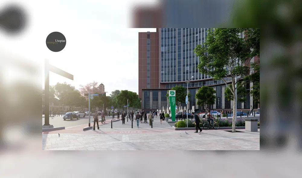 Avenida Abancay luciría así en 2035, según propuesta urbana viral en Facebook. Foto: Utopías Urbanas