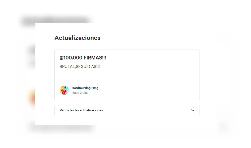 Y ya logró juntar más de 100.000 firmas.