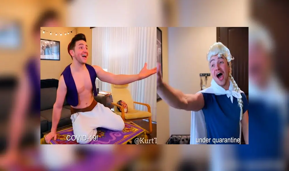 Desliza las imágenes para ver la divertida parodia que hizo un joven para fomentar el cumplimiento de la cuarentena en EE. UU. Foto: Kurt Tocci/YouTube