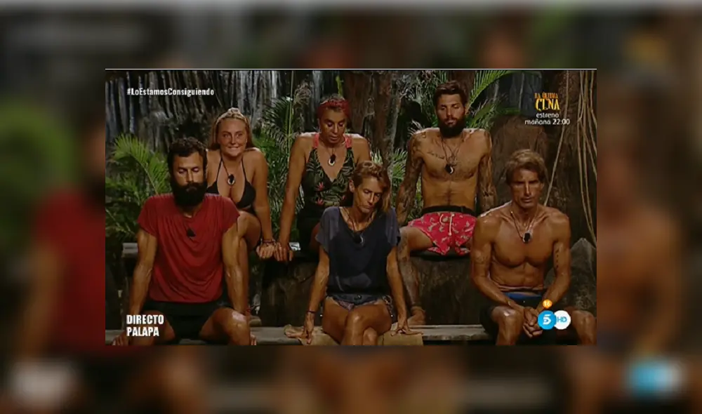 Momentos antes de que dieran a conocer quién iba a ser el eliminado de la Gala 14. (Foto: Twitter)