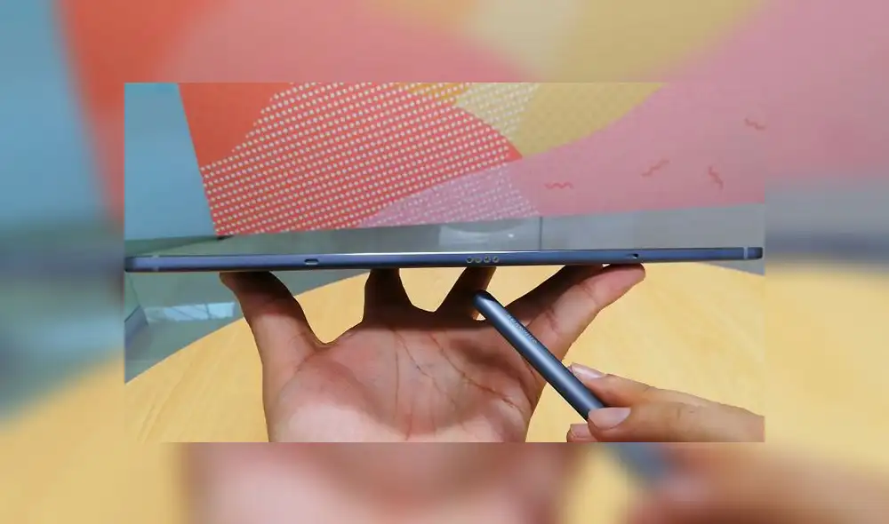 El Galaxy Tab S6 de Samsung tiene cuatro altavoces AKG para una mejor experiencia de sonido. Foto: Daniel Robles