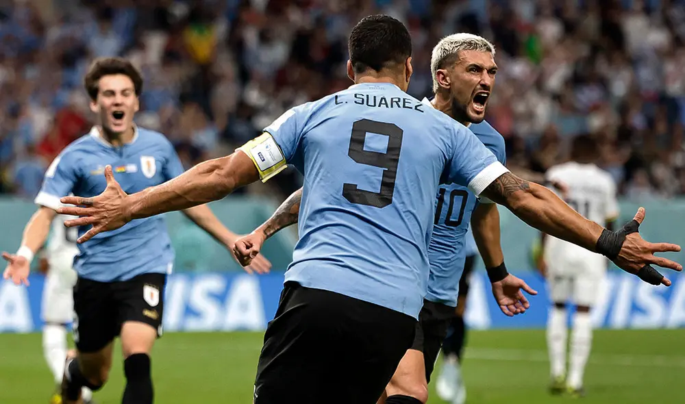 La selección de Uruguay encontró su primer gol del Mundial gracias a Giorgian de Arrascaeta. Foto: AFP La selección de Uruguay encontró su primer gol del Mundial gracias a Giorgian de Arrascaeta. Foto: AFP