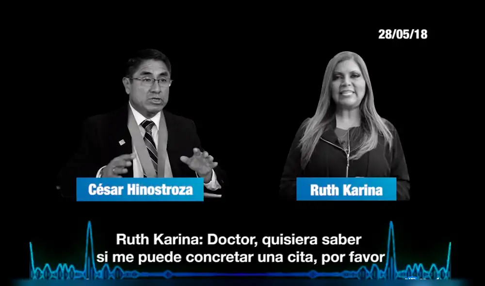 Publican audio de Ruth Karina pidiendo una cita a César Hinostroza [VIDEO]