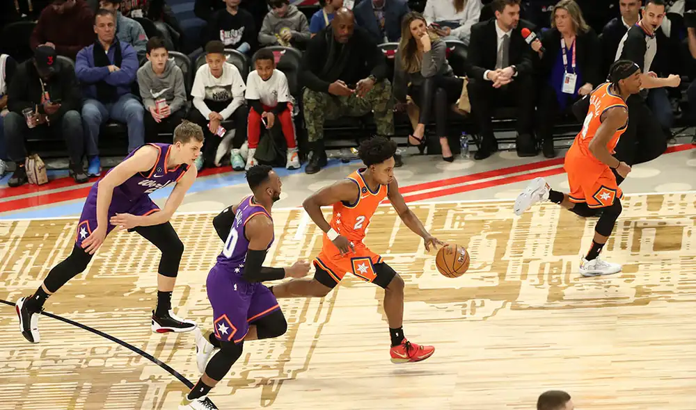 El Team World ganó los dos primeros cuartos, pero fue aplastado en los dos siguientes. Foto: AFP. El Team World ganó los dos primeros cuartos, pero fue aplastado en los dos siguientes. Foto: AFP.