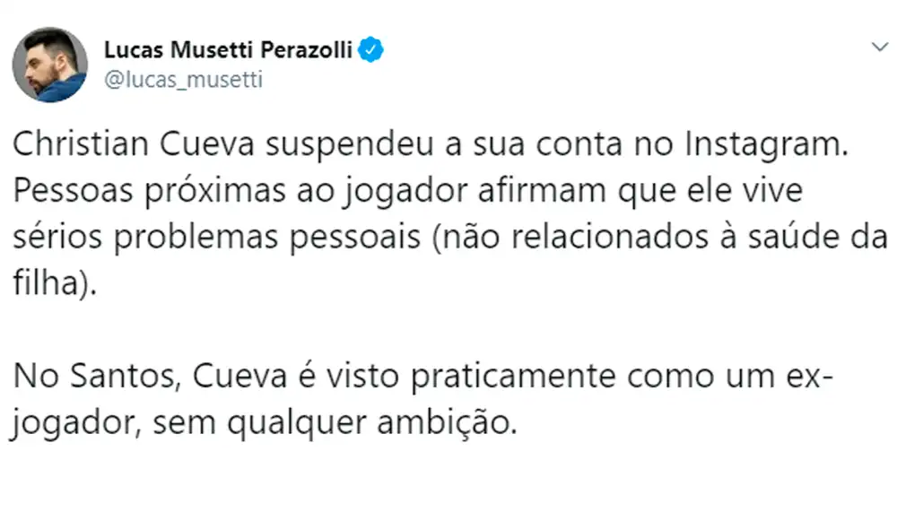 Christian Cueva cerró su perfil de Instagram tras no ser convocado a la selección peruana. Christian Cueva cerró su perfil de Instagram tras no ser convocado a la selección peruana.