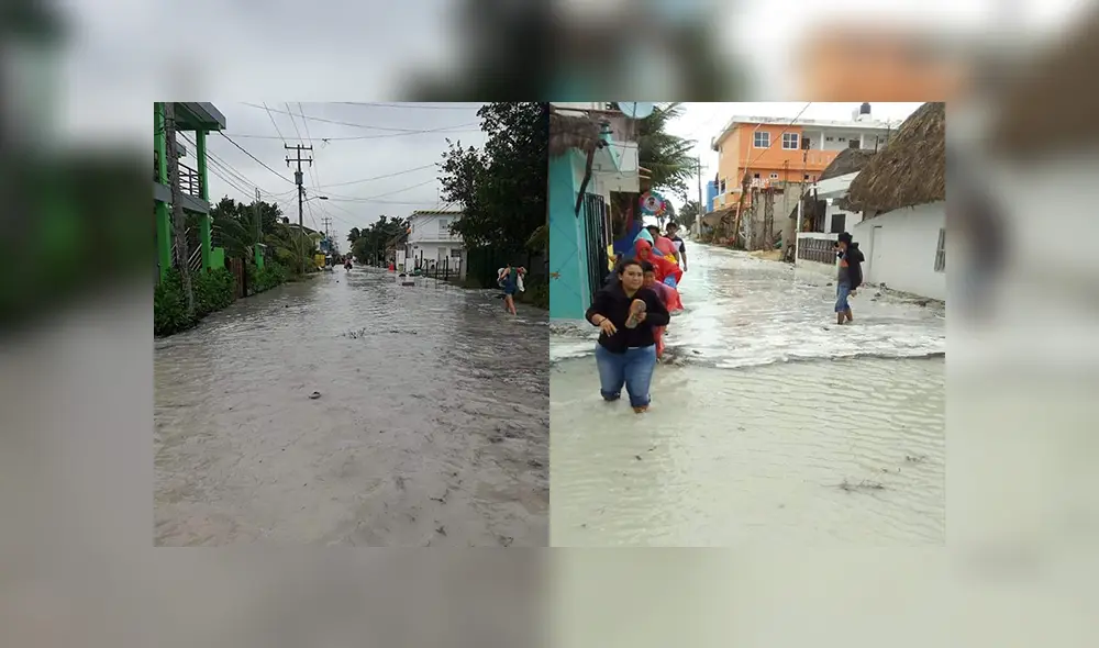 Video muestra la inundación de la Isla de Holbox tras el Frente Frío 