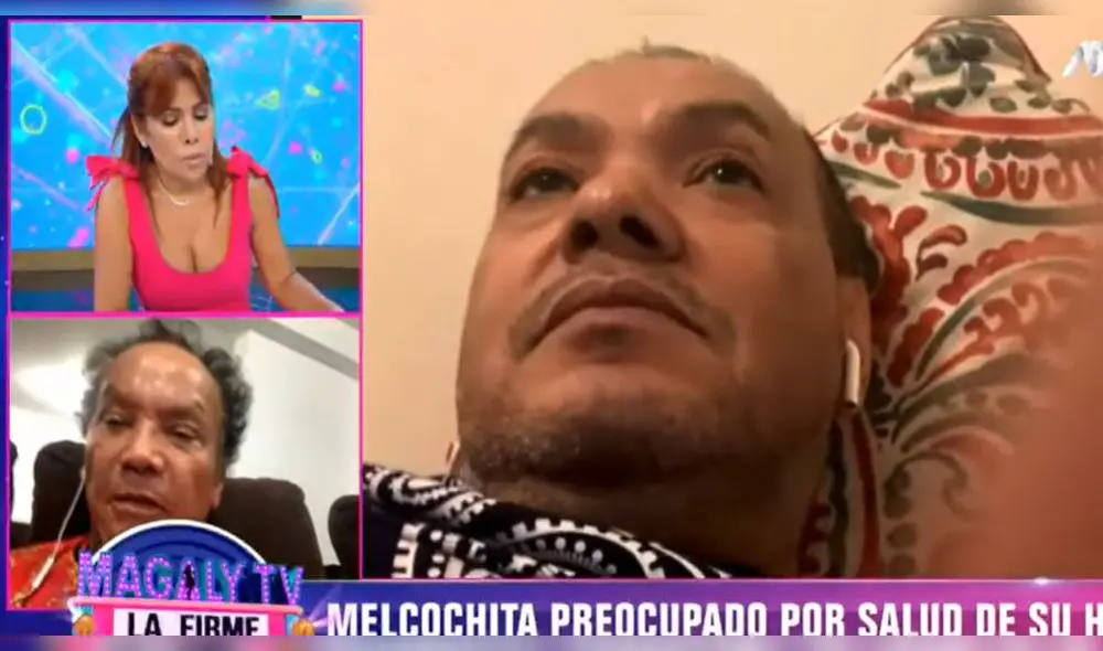 Melcochita y su hijo Pablo Villanueva