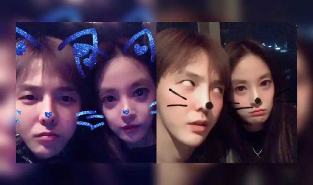 G-Dragon de Big Bang y Lee Joo Yeon de After School, la pareja del Año Nuevo 2018. G-Dragon de Big Bang y Lee Joo Yeon de After School, la pareja del Año Nuevo 2018.