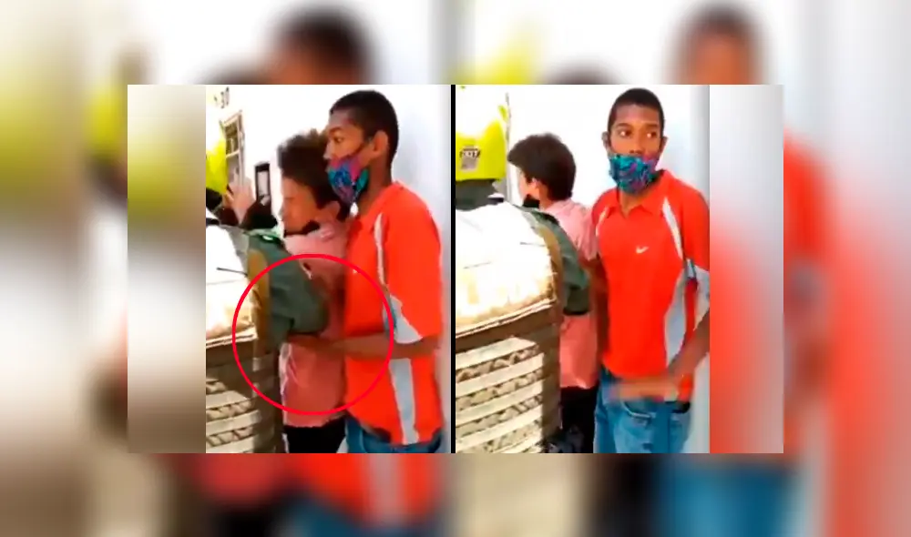 La grabación muestra el preciso instante en que un ladrón roba a un policía que lo defendía de una enfurecida turba. Foto: Captura / Twitter La grabación muestra el preciso instante en que un ladrón roba a un policía que lo defendía de una enfurecida turba. Foto: Captura / Twitter