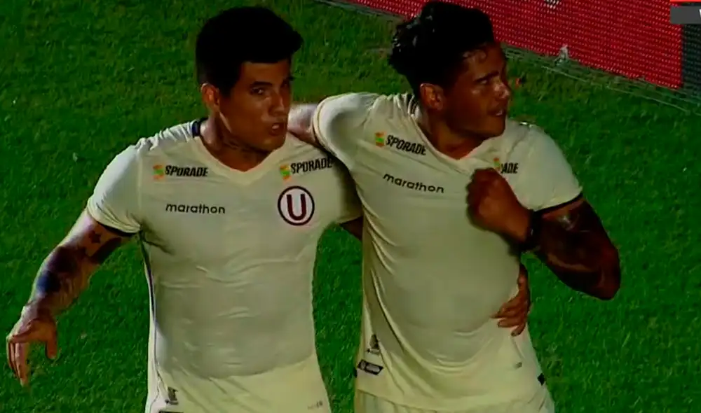 Jonathan Dos Santos marcó el primer gol del Universitario vs. Huracán por un amistoso internacional en Argentina. | Foto: ESPN 2 Jonathan Dos Santos marcó el primer gol del Universitario vs. Huracán por un amistoso internacional en Argentina. | Foto: ESPN 2