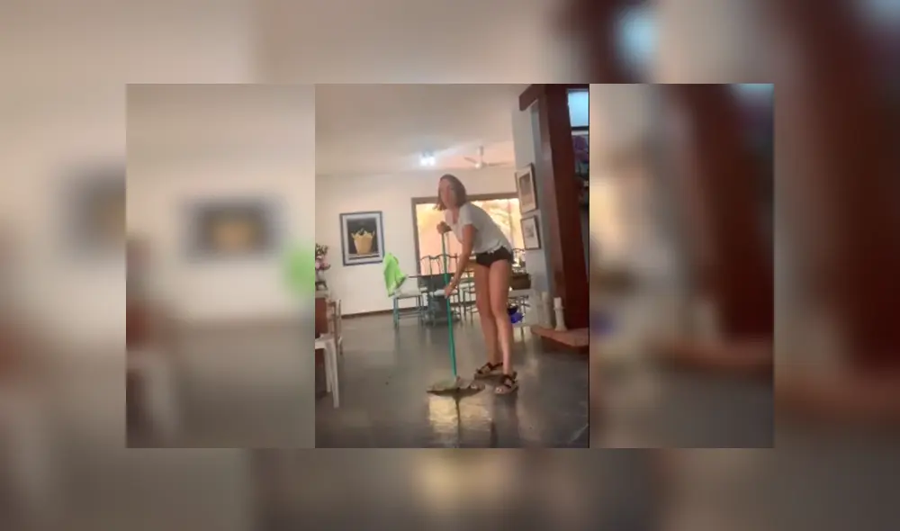 Desliza las imágenes para observar la travesura que cometió un cachorro cuando su dueña terminó de limpiar. Desliza las imágenes para observar la travesura que cometió un cachorro cuando su dueña terminó de limpiar.