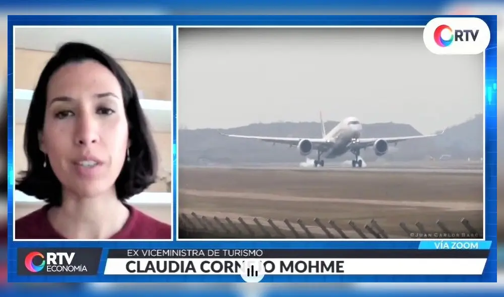 Claudia Cornejo Mohme, exviceministra de Turismo en RTV Economía. Claudia Cornejo Mohme, exviceministra de Turismo en RTV Economía.