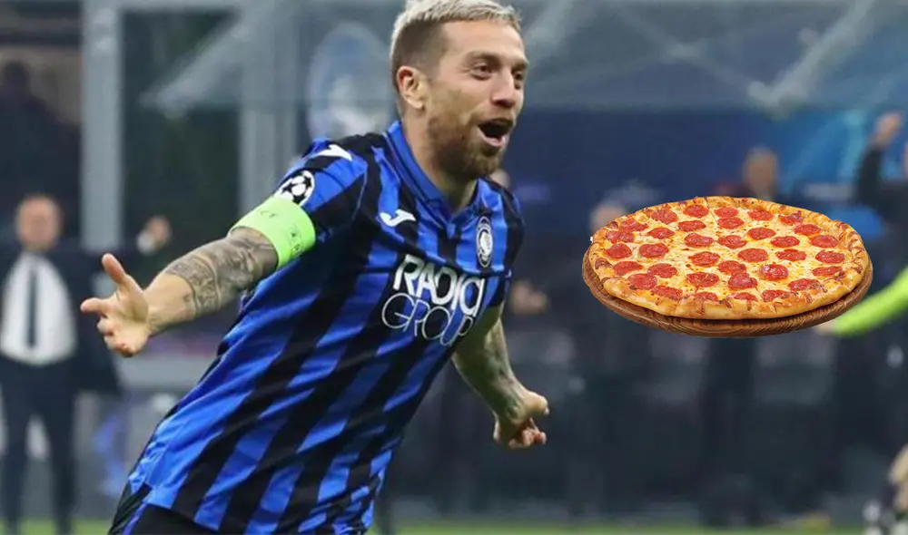 Alejandro 'Papu' Gómez prometió hacer a mano 1.000 pizzas si su equipo salía campeón de la Champions League. Foto: EFE.